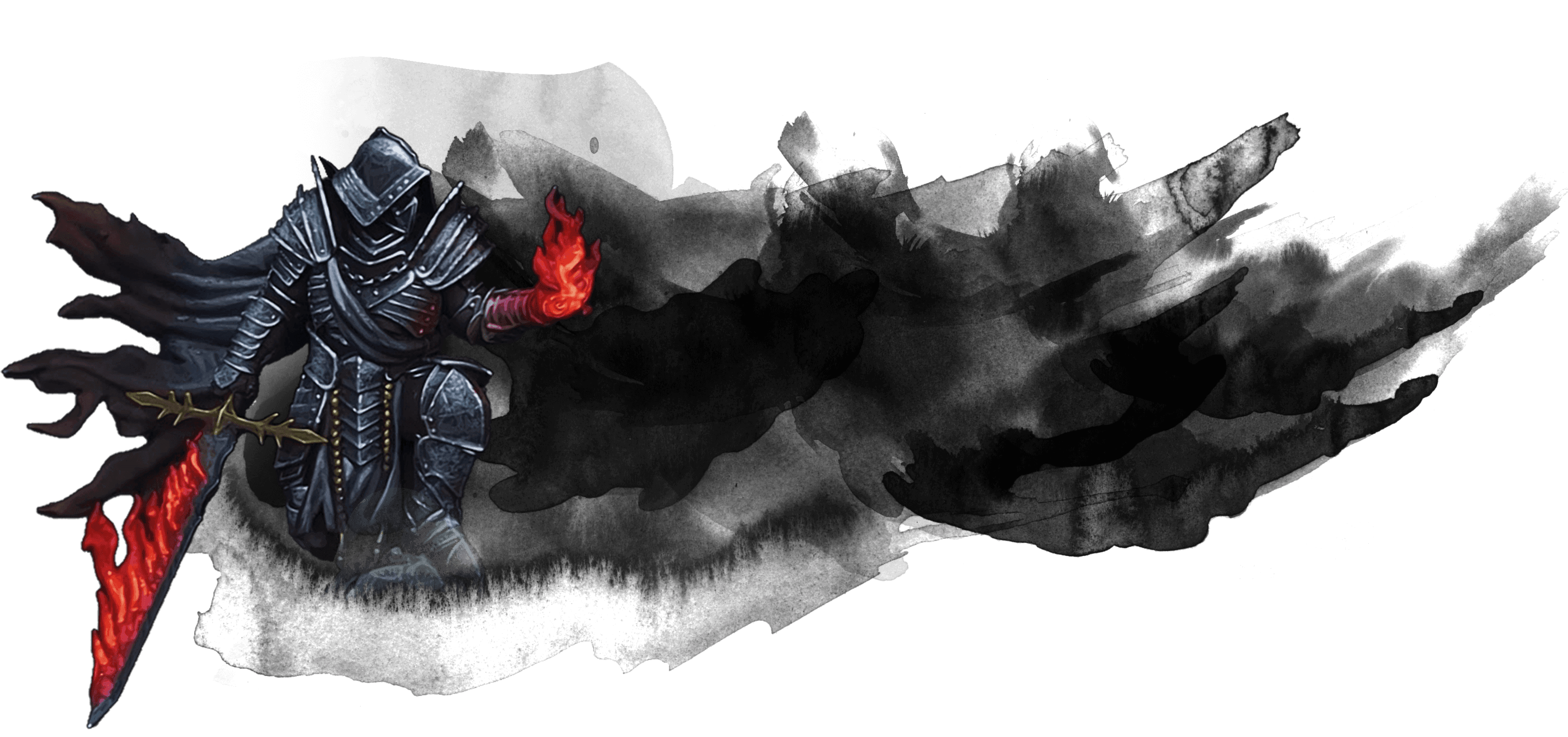 Dark Armored Character